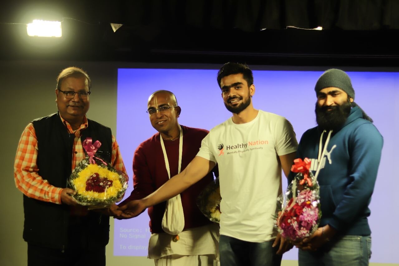 Felicitation ceremony with distinguished guests