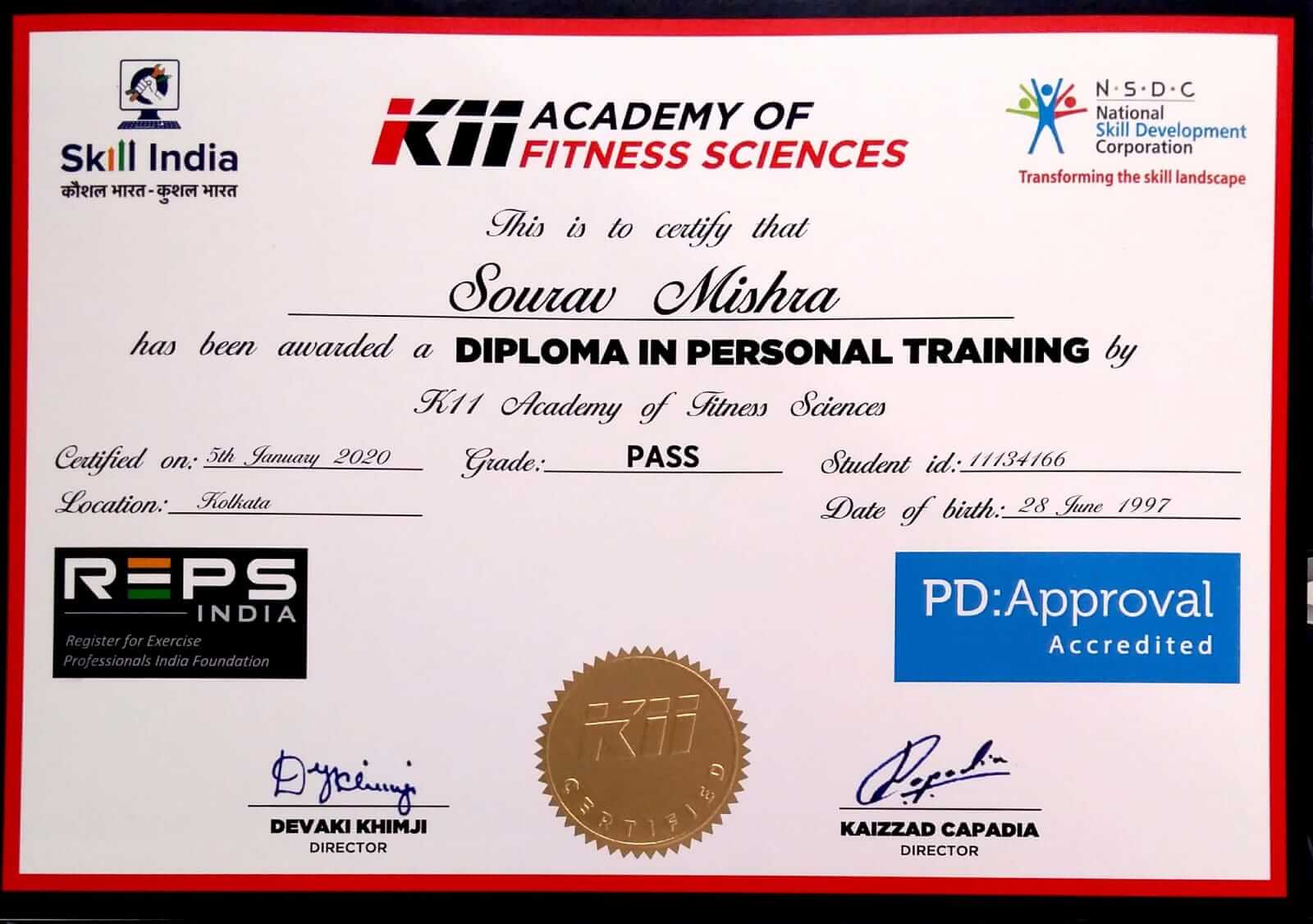 Diploma in Personal Training
